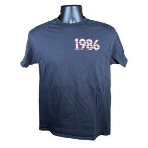 Unbranded 80s Vintage Miami Beach Car Graphic Tee - Black Short Sleeve Retro